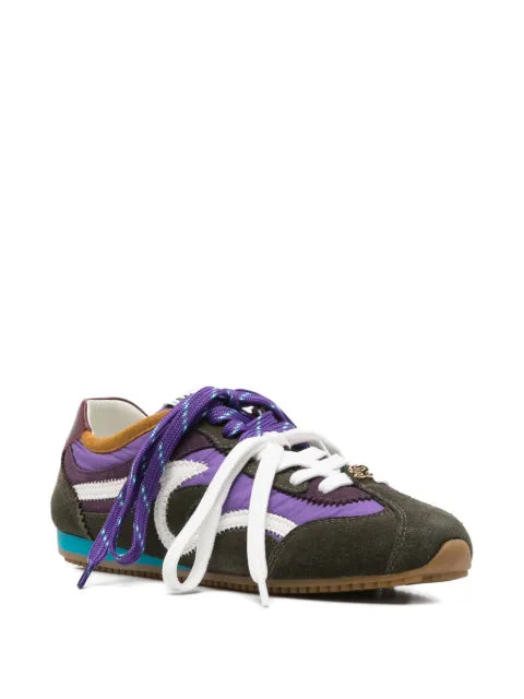 SANDRO panelled round-toe sneakers