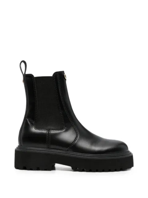 Maje leather chunky ankle boots