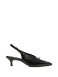 Maje lizard-effect pointed-toe pumps