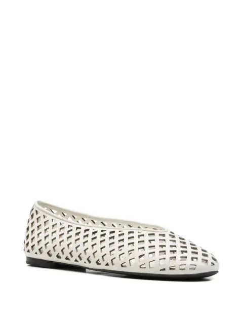 Maje cut-out leather ballet flats