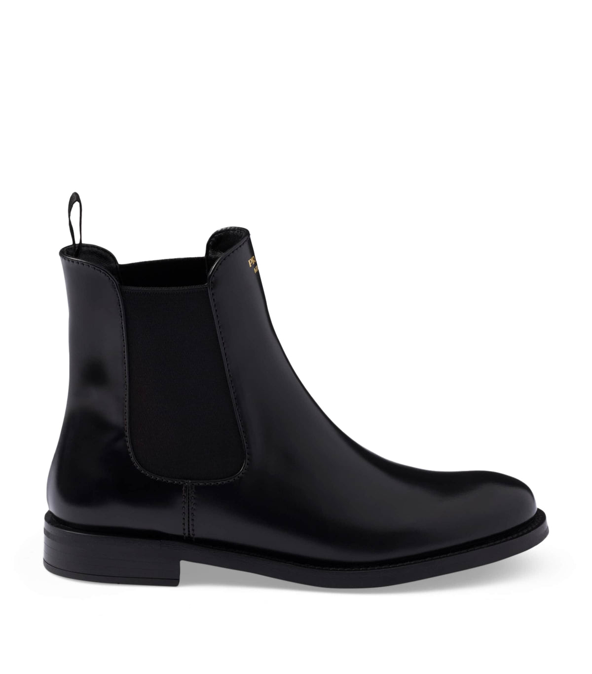 Prada Brushed Leather Ankle Boots