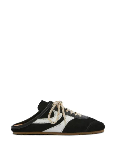 DRIES VAN NOTEN suede sneaker mules