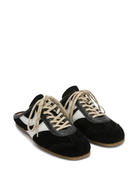 DRIES VAN NOTEN suede sneaker mules