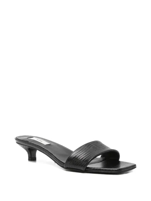 TOTEME lizard-embossed bandeau sandals