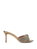 Kurt Geiger London Oxford crystal-embellished houndstooth mules