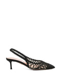 Aquazzura Kahlo laser-cut slingback pumps