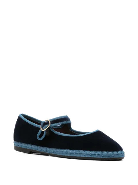FLABELUS Montague velvet ballet flats