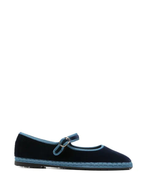 FLABELUS Montague velvet ballet flats