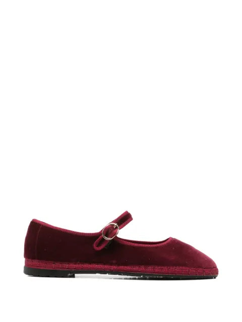 FLABELUS Lucrecia velvet mary jane ballet flats