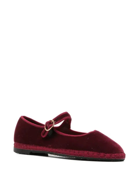 FLABELUS Lucrecia velvet mary jane ballet flats
