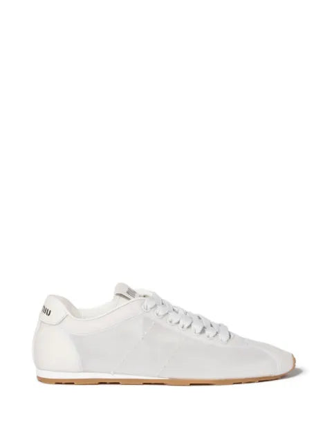 Miu Miu Plume mesh fabric sneakers