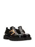 Balmain Anthem buckle leather loafers