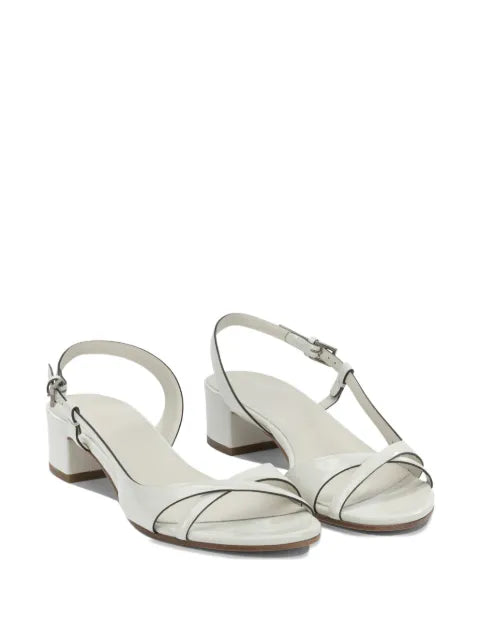 Del Carlo crossover-strap slingback sandals