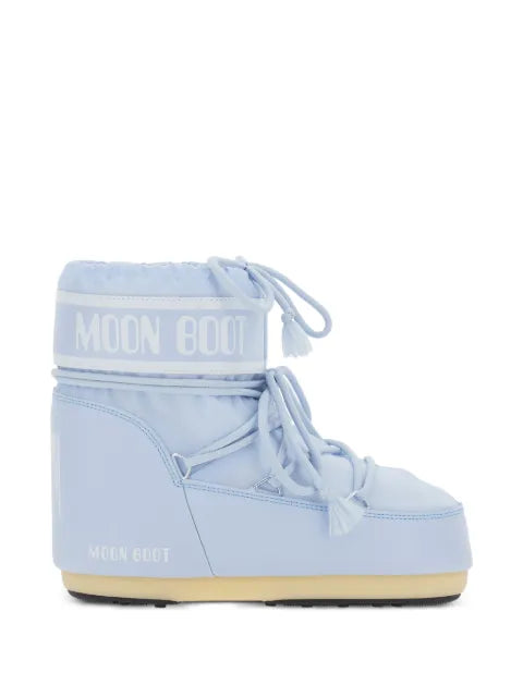 Moon Boot Icon Low sky-blue nylon boots