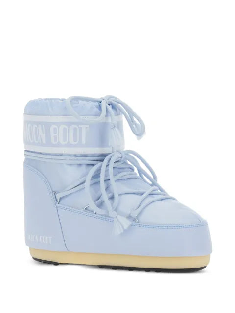 Moon Boot Icon Low sky-blue nylon boots