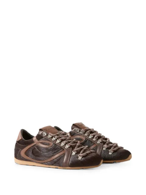 Claudie Pierlot Chocolate-coloured Swing trainers