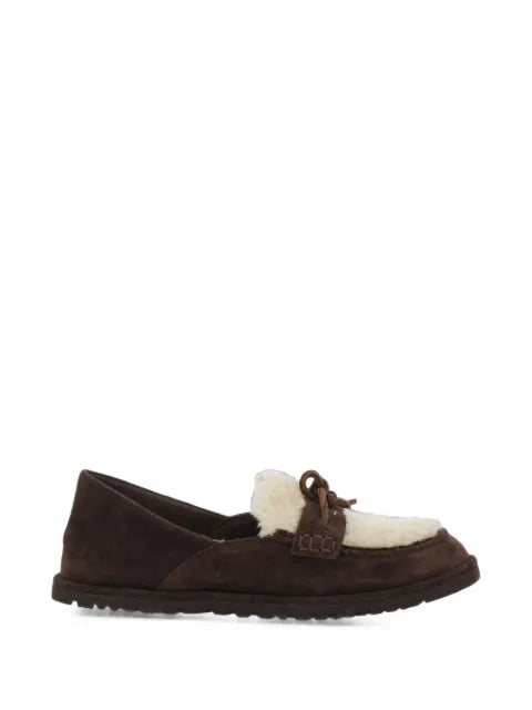 UGG Zora shearling-trim loafers