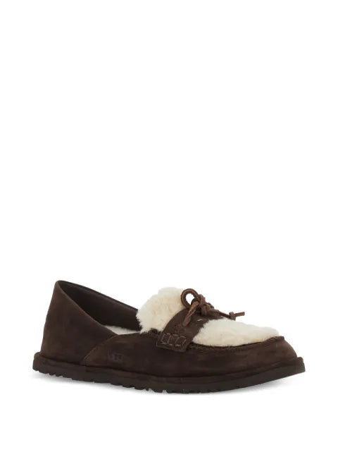 UGG Zora shearling-trim loafers