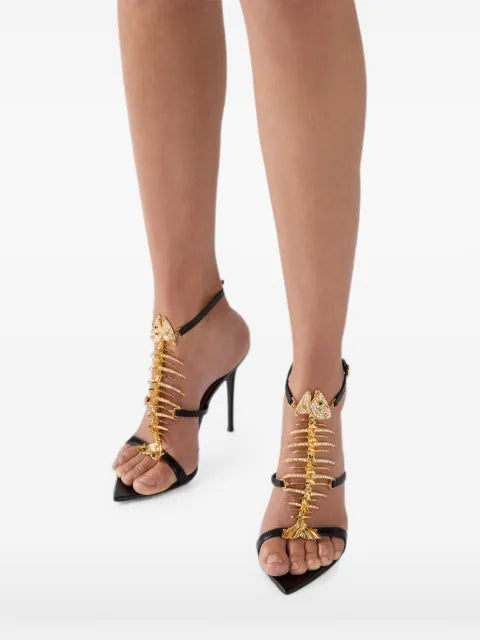 Giuseppe Zanotti Slim 2.0 105 crystal-embellished fishbone sandals
