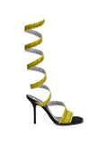 Moschino measuring-tape spiral sandals