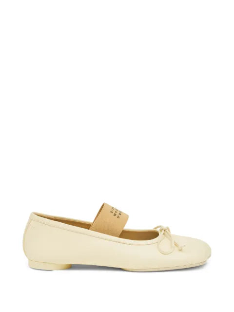 MM6 Maison Margiela Anatomic numeric-strap ballet flats
