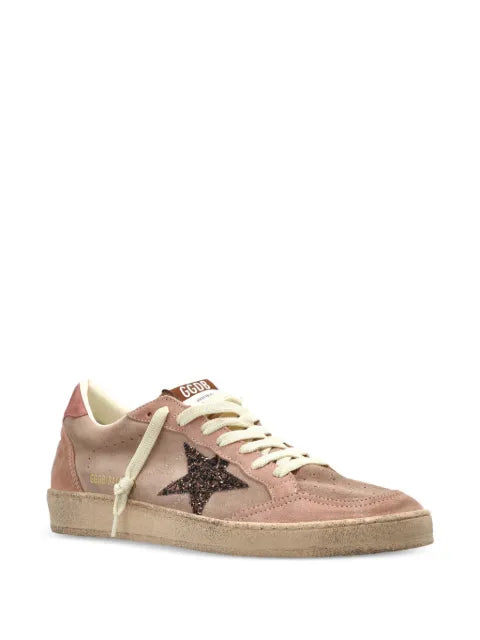 Golden Goose Ball Star glitter-patch sneakers