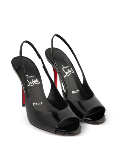 Christian Louboutin Sofia Z 100 mm slingback pumps in patent calf leather