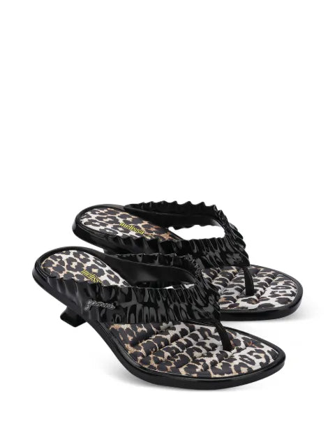 Melissa ruffled thong sandals