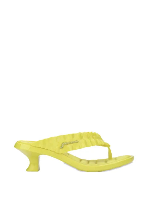 Melissa x Ganni ruffled kitten-heel sandals