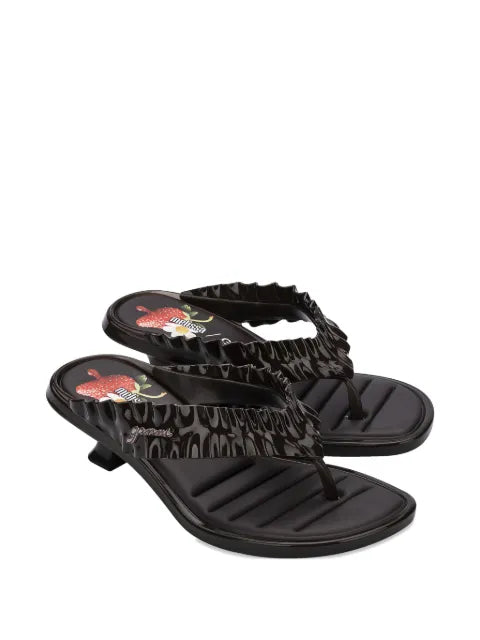 Melissa x Ganni ruffled thong sandals