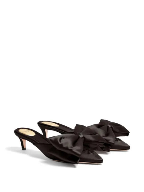 Valentino Garavani Yolande satin mules 45mm