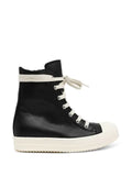 Rick Owens Tower sneaks in black/milk/milk full grain calf leather