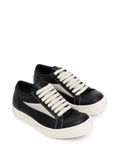 Rick Owens contrast-stitched low-top sneakers