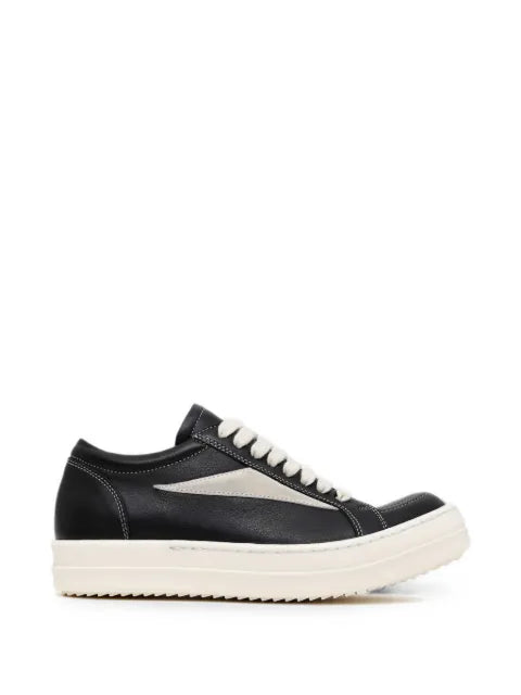 Rick Owens contrast-stitched low-top sneakers