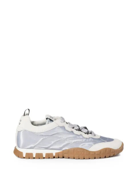 Miu Miu Tyre technical-fabric and suede sneakers