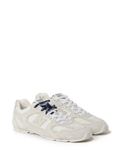 Miu Miu x New Balance 530 SL suede and mesh sneakers