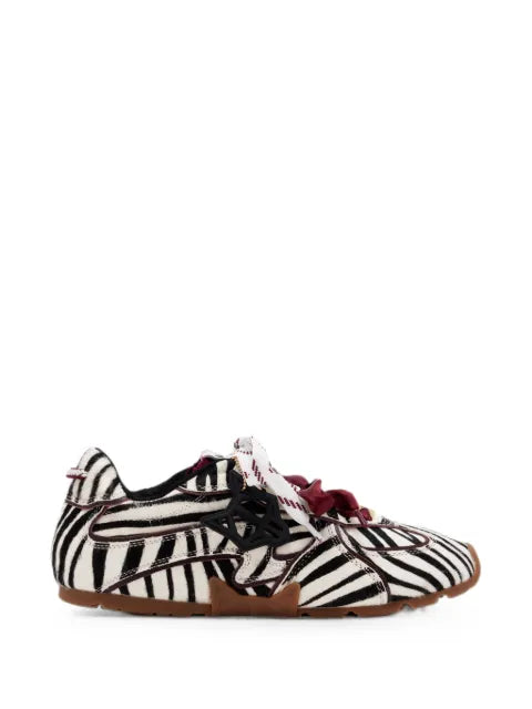 NAKED WOLFE Adored zebra-print sneakers