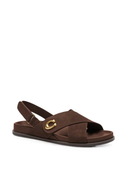 Coach Sculpted C criss cross sandals