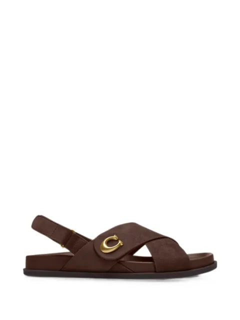 Coach Sculpted C criss cross sandals