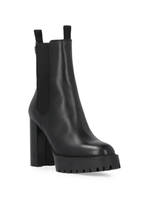 PINKO leather platform ankle boots