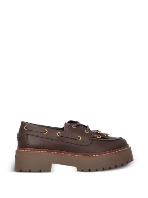 PINKO fringe-detail platform loafers