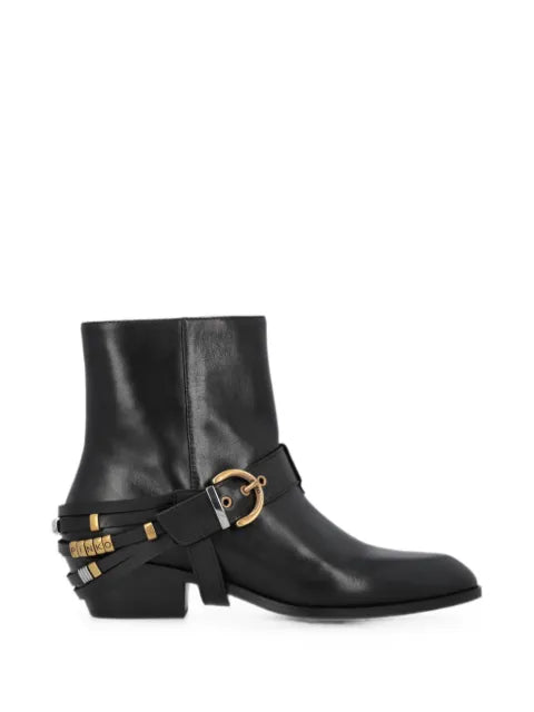 PINKO buckle-detail leather ankle boots