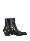 PINKO buckle-detail leather ankle boots
