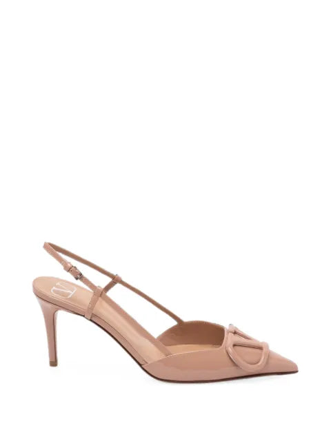 Valentino Garavani VLogo Signature patent leather slingback pump 80mm