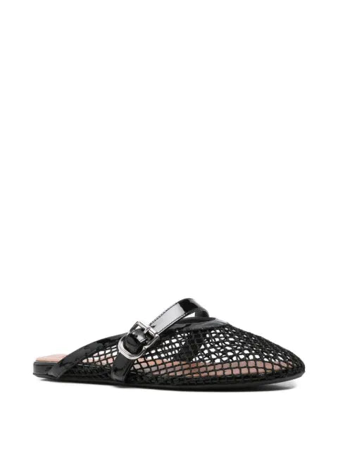 Alaïa mesh buckle-fastening ballet flats