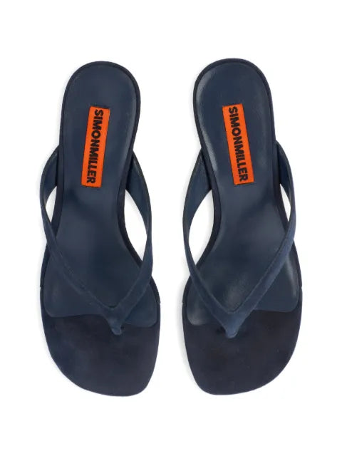 Simon Miller suede Beep thong in ink sandals