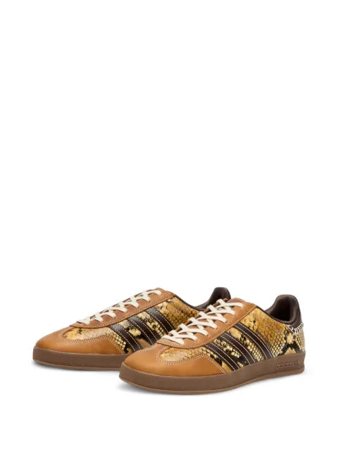 Wales Bonner x Adidas Originals Gazelle snake-embossed leather sneakers