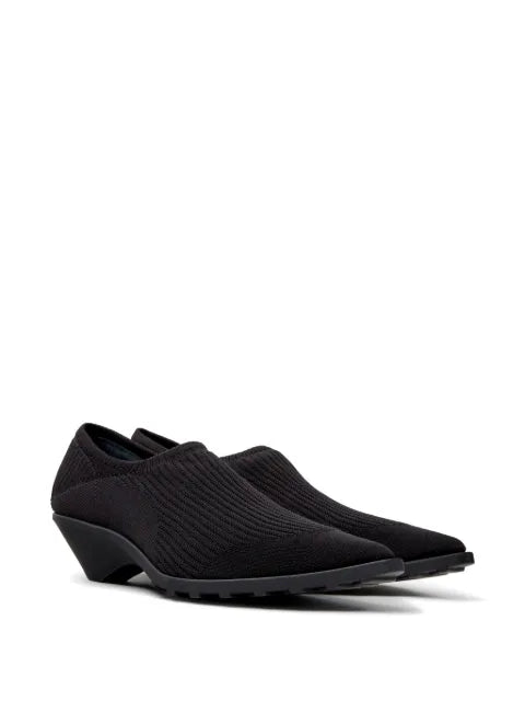 Camper x Issey Miyake Anna ribbed pointed-toe loafers