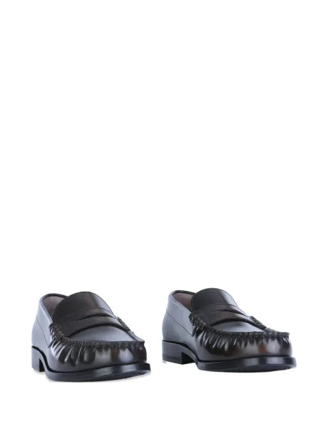 ALOHAS Rivet leather loafers