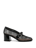 Alaïa fishnet buckle-fastening pumps